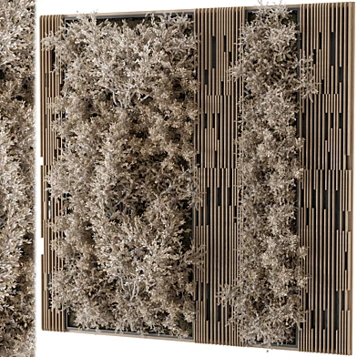 Indoor Wall  Vertical Garden in Wooden Base - Set 863