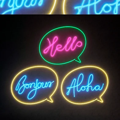 Light modules Set 76 Neon
