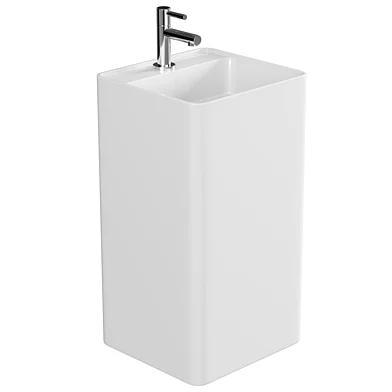 раковина NS Bath NSF4242 напольная, из литьевого мрамора