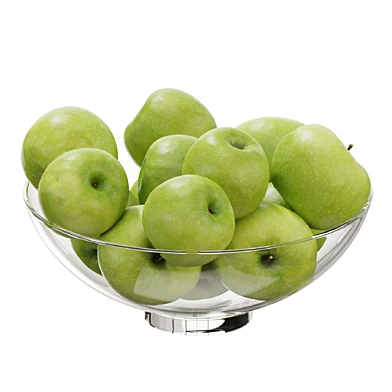 Glass footed fruit bowl set 18