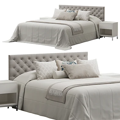 Tufted Headboard Bed