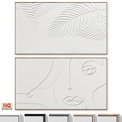 Large Panoramic Relief Plaster Wall Art C-627