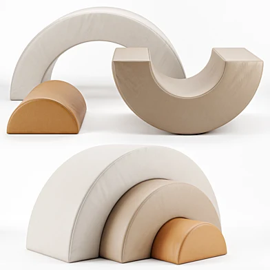 Детские игровые пуфы GATHRE _ ARC PLAYSET - MILLET