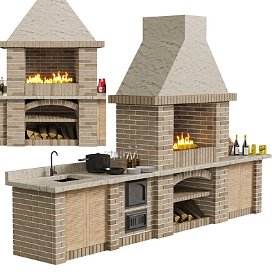 Brick  barbecue