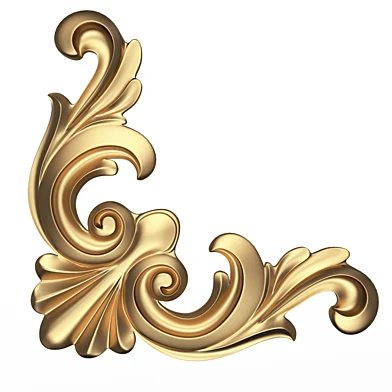 Corner Carved Plaster Molding Decoration 013