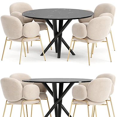 Nana chair and Baly Marble table