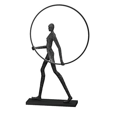 Торшер Man carries light circle