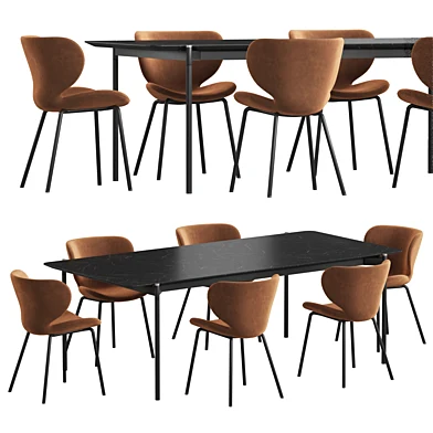 Augusta table Hamilton chair Boconcept