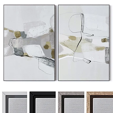 Set of large wall paintings 2345