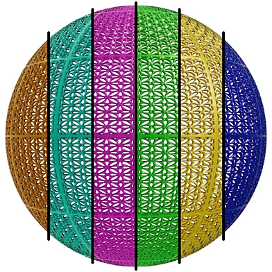 FB575 Metal Patterned steel covering | PBR | 6MAT | 4K