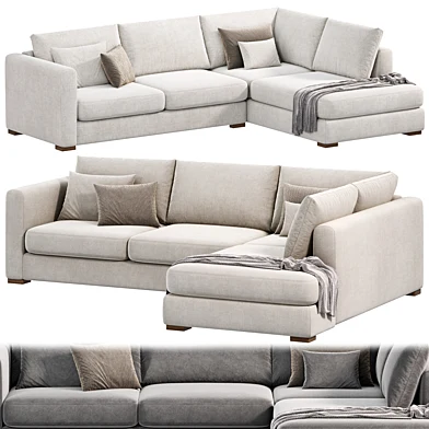 Blake Large Open End Corner Sofa by loomloft, диваны