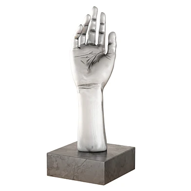Metal figurine of a hand
