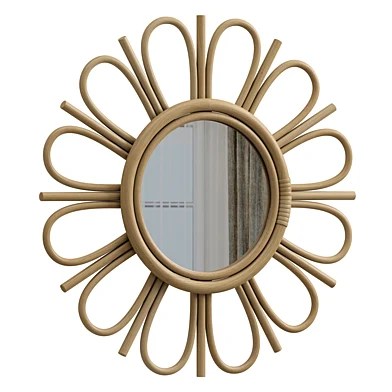 Nogu Rattan Mirror 45 and 35 cm