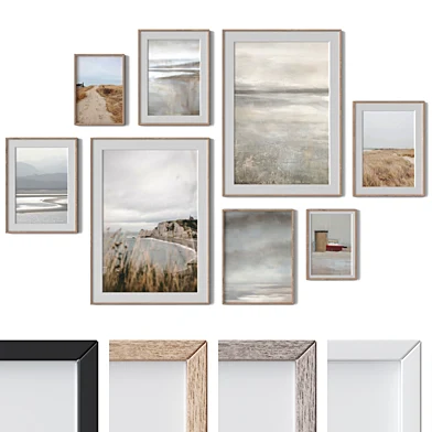 Set of 8 wall paintings 2453