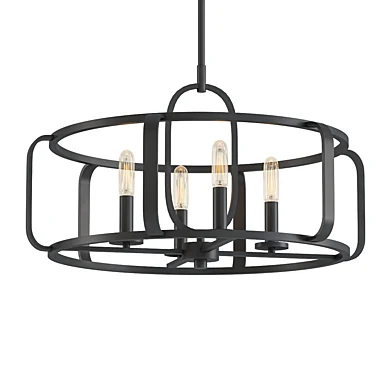 Santina 4 Light Semi Flush Convertible Pendant
