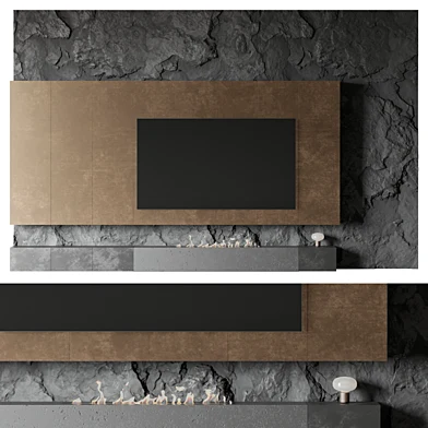 TV rock panel №2 Vray
