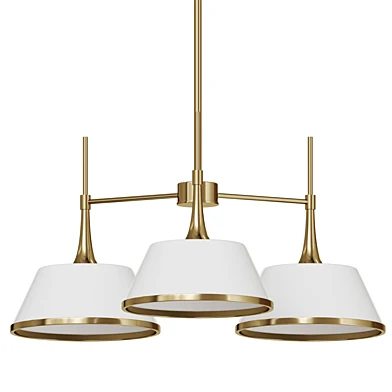 Nisa Mid Century Modern Brass Light Unique Metal Chandelier for Dining Room