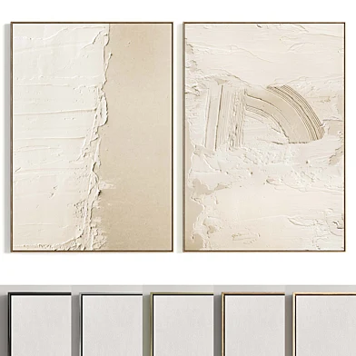 Plaster Two Photo Frame T-396