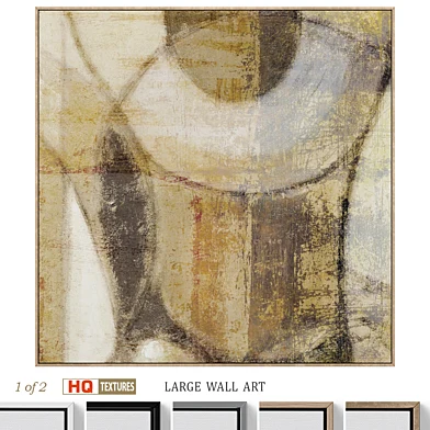 Large Abstract Neutral Textural Wall Art C-768