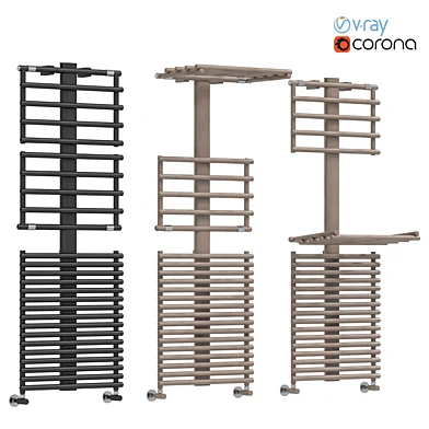 IRSAP GET UP Wall mounted steel towel warmer