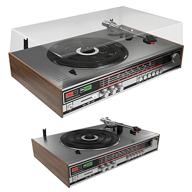 Electric turntable with radio