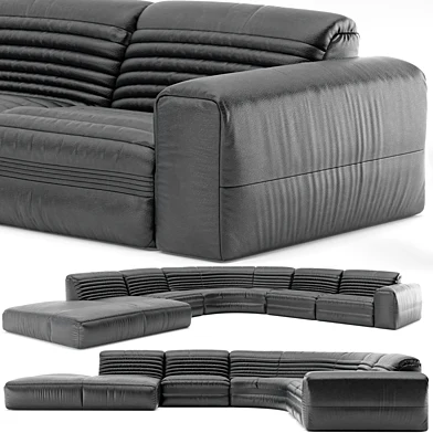 GIOPAGANI VICIOUS Sectional leather sofa