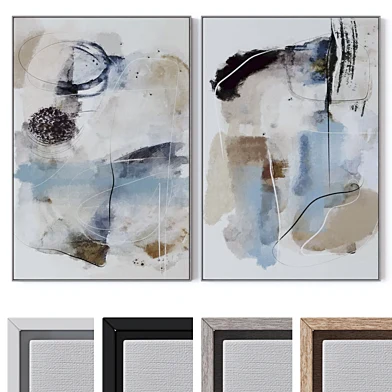 Set of large wall paintings 2489