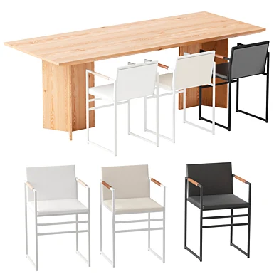 Ann Dining Table and Sella Chair by Crea