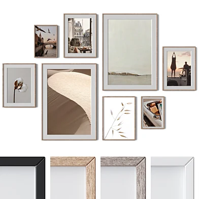 Set of 8 wall paintings 2497