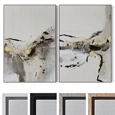 Set of large wall paintings 2500