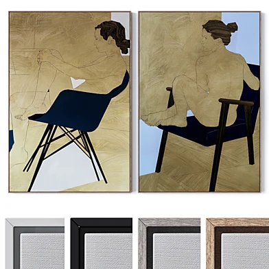 Set of large wall paintings 2501