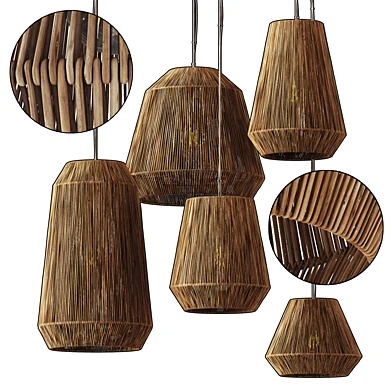 Lamp wicker n23