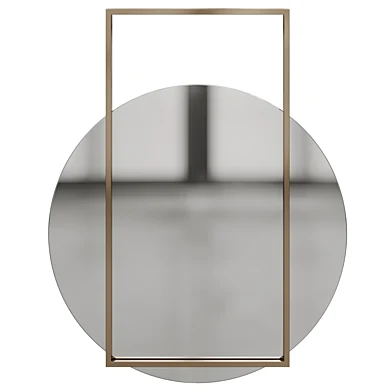 PENDULUM GOLD ROUND WALL MIRROR