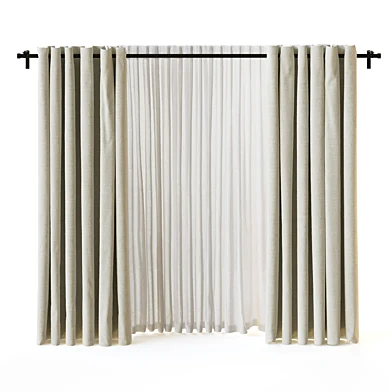Ikea Moalina Curtain Green