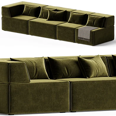Modular Vintage Landscape Sofa