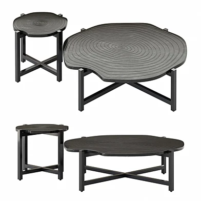 Picket side and coffee table by Corner Design