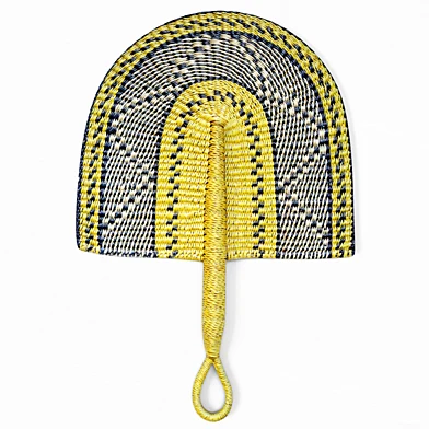 African Handwoven Fan 34