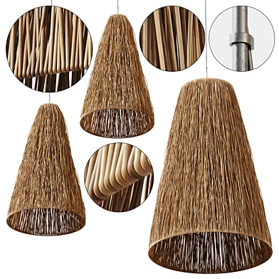 Lamp wicker n36