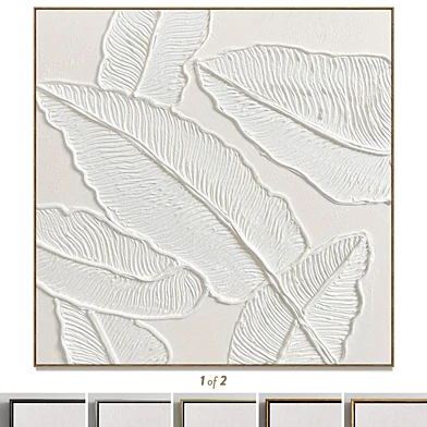 Plaster two square photo frames D-158