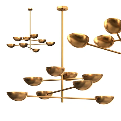 LUCA CHANDELIER - VINTAGE BRASS