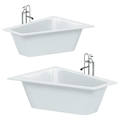 Угловая ванна Villeroy & Boch Loop & Friends, встроенная белая