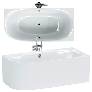 Угловая ванна Duravit Cape Cod с панелями