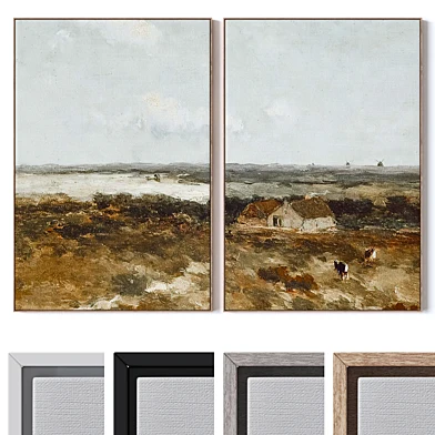 Set of large wall paintings 2646