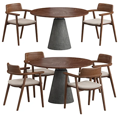 Deephouse Round 120 Dining set