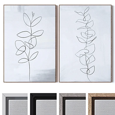 Set of large wall paintings 2654
