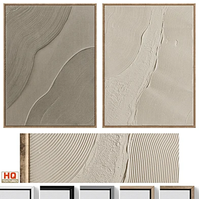 Wabi-Sabi Relief Plaster Wall Art C-906