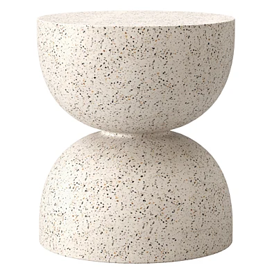 WISEMAX FURNITURE small round stone coffee table