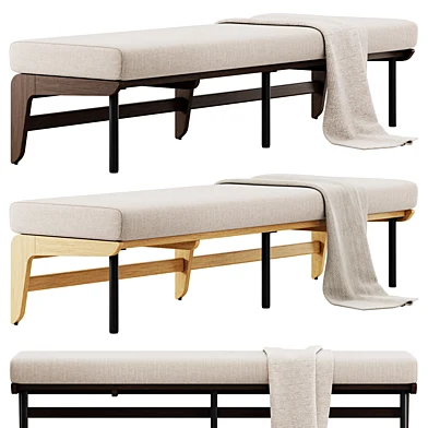 Kinney Teak Bench by Crate and Barrel