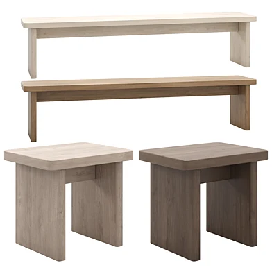 AMALFI STOOL + BENCH