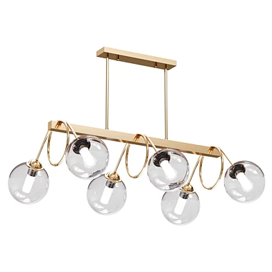Gold Finish Spiral Island Light